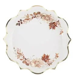 8 assiettes en carton FSC® - Diamètre 22,5 cm - Automne - Collection Fall in Love