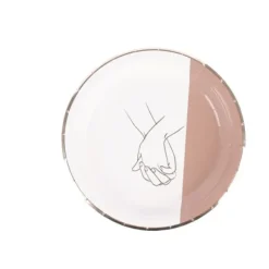 8 assiettes en carton FSC® - Diamètre 23 cm - Collection Bella Terra