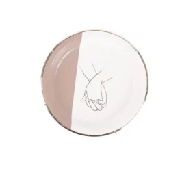 8 assiettes en carton FSC® - Diamètre 23 cm - Collection Bella Terra