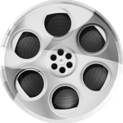 10 assiettes en carton FSC® - Diamètre 22,5 cm - Collection The Cinema