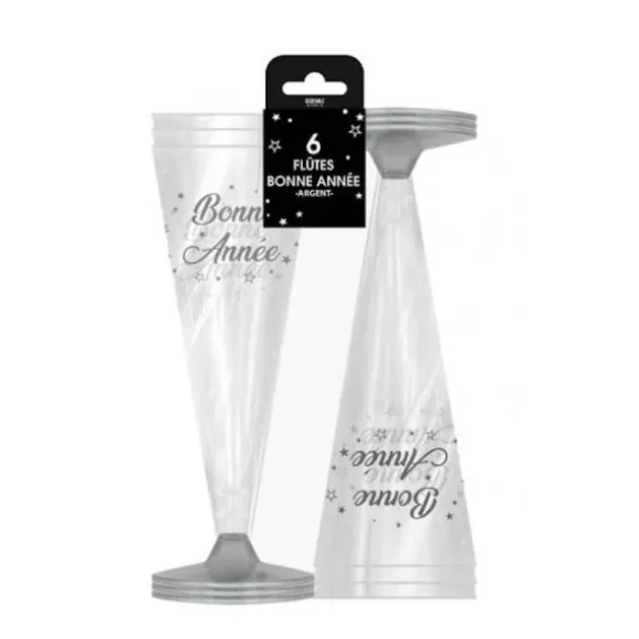 10 assiettes en carton FSC® - Nouvel An - Diamètre 22,5 cm - Collection Bonne Année Golden
