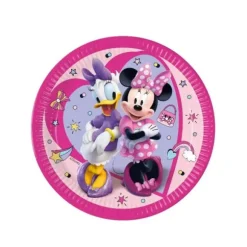 8 Assiettes en carton Minnie Junior™ 23 cm