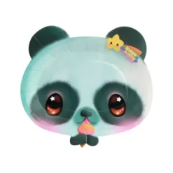 8 assiettes en carton - Pally Panda - Diamètre 18 cm - Bangoberry ®