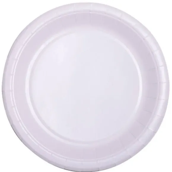 10 Assiettes en Carton Recyclable - 18 cm - Couleur au Choix