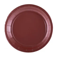 10 Assiettes en Carton Recyclable - 18 cm - Couleur au Choix