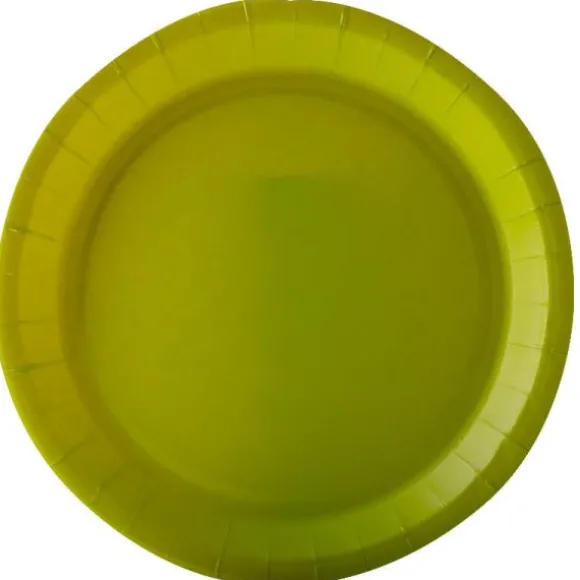 10 Assiettes en Carton Recyclable - 18 cm - Couleur au Choix
