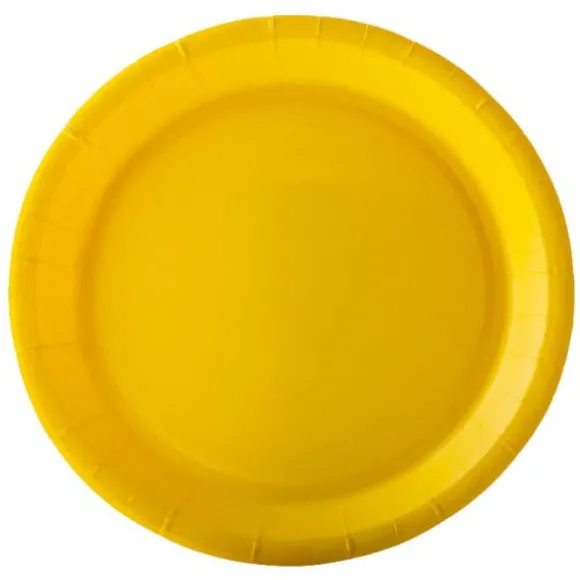 10 Assiettes en Carton Recyclable - 18 cm - Couleur au Choix