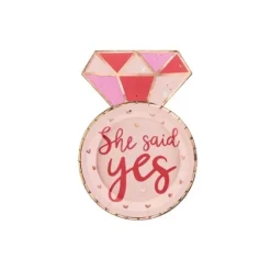 6 Assiettes en carton - She Said Yes - EVJF