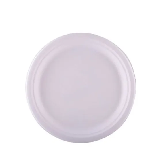 25 Assiettes en Fibre de Canne - 23 cm