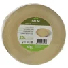 20 Assiettes en palmier - Bord Rond - 18 cm