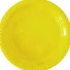 20 assiettes en plastique réutilisable - Diamètre 22 cm - Couleur au choix