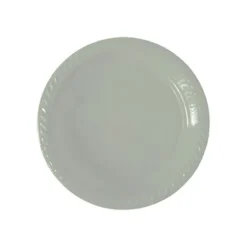 20 assiettes en plastique réutilisable - Diamètre 17 cm - Couleur au choix