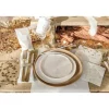 6 assiettes "Joyeux Anniversaire" en carton - Diamètre 23 cm - Collection Gold'n Age - Âge au choix