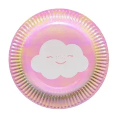 8 Assiettes Nuage - Holographique