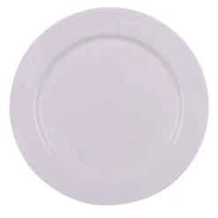 10 assiettes "Picnik" blanches incassables en polypropylène - Diamètre 18 cm