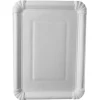 25 Assiettes Rectangulaires Blanches en Carton - Pure - 21,5 x 29 cm