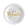 10 Assiettes "Vive la Retraite" - Elégant