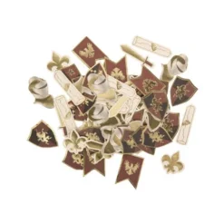Assortiment de 100 Confettis - Collection Chevalier Bordeaux