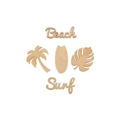 Assortiment de 10 Confettis - Collection Beach and Surf Party