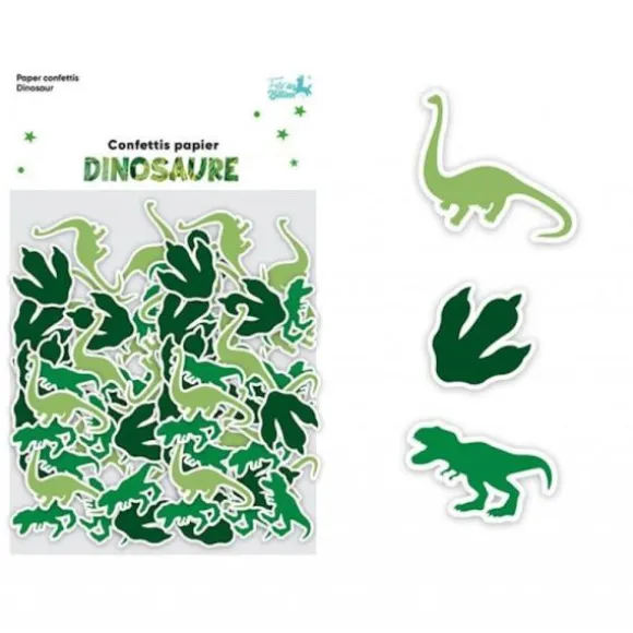 Assortiment de confettis en papier - Collection Dinosaure