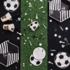 Assortiment de 100 Confettis - Football - Noir, Blanc et Or
