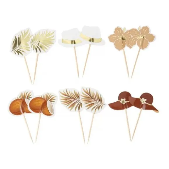 Assortiment de 12 Pics - Collection Mahault Pastel et Or