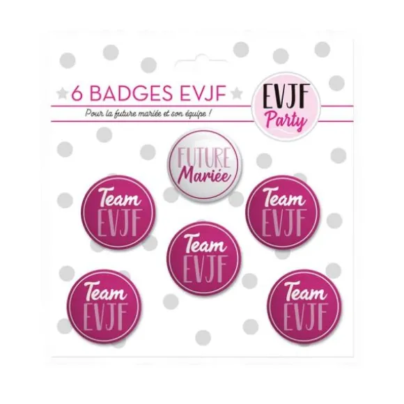 6 badges EVJF - Collection EVJF Party