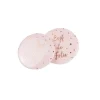 8 Badges EVJF - Enterrement de vie de jeune fille - Rose & Rose Gold - 5cm