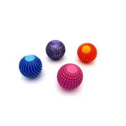 Balle lumineuse Disco - 6,5 cm - Modèle Aléatoire