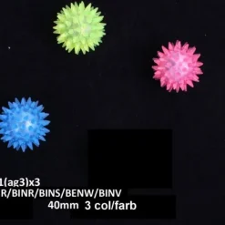 Balle Rebondissante Lumineuse à Picots - 4 cm - Couleur Aléatoire