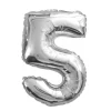 Ballon à air Chiffre Argent - 40 cm - Chiffre au Choix