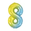 Ballon à air Chiffre Iridescent Arc-en-ciel - 40 cm - Chiffre au Choix