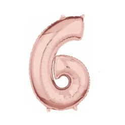 Ballon à air Chiffre Rose Gold - 40 cm - Chiffre au Choix