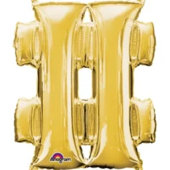 Ballon à Air - Hashtag - Doré