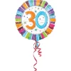 Ballon 30 Ans à Hélium Etoiles Scintillantes