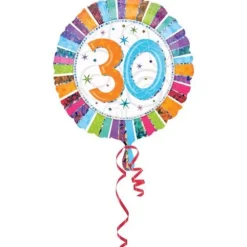 Ballon 30 Ans à Hélium Etoiles Scintillantes