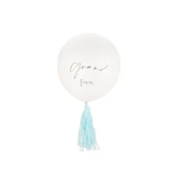Ballon avec Tassels - 45 cm - Gender Reveal - Modèle au choix