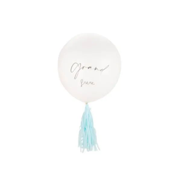 Ballon avec Tassels - 45 cm - Gender Reveal - Modèle au choix