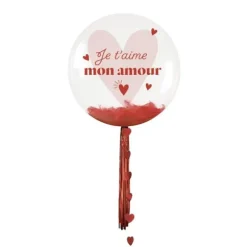 Ballon Bulle - 35 cm - Saint-Valentin - Collection Chéri Chérie