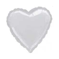 Ballon Coeur - Argent - 81 cm