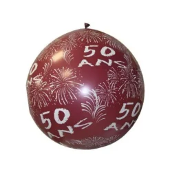 Ballon de Baudruche Géant "50 ans" 1 mètre - Coloris au choix