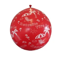 Ballon de Baudruche Géant Vive la Retraite 1 mètre - Coloris au choix