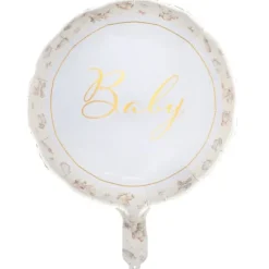 Ballon en aluminium arrondi - Diamètre 45 cm - Collection Little Teddy