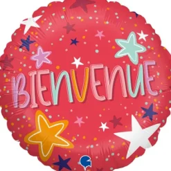Ballon en Aluminium - Bienvenue - 35 x 35 cm