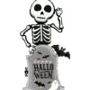 Ballon en aluminium d'Halloween - Squelette avec pierre tombale - 85 x 169 cm