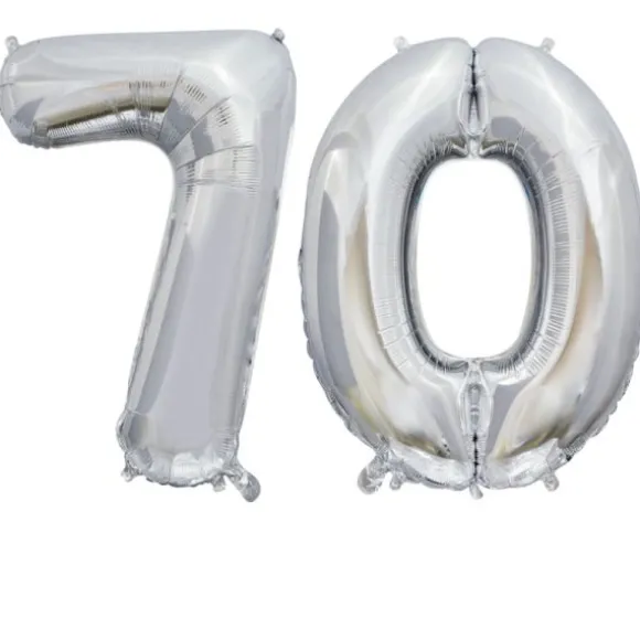 Ballon en aluminium en forme de nombre pour anniversaire - Rose Gold - 86 cm - Âge au choix