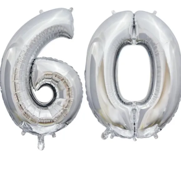 Ballon en aluminium en forme de nombre pour anniversaire - Rose Gold - 86 cm - Âge au choix