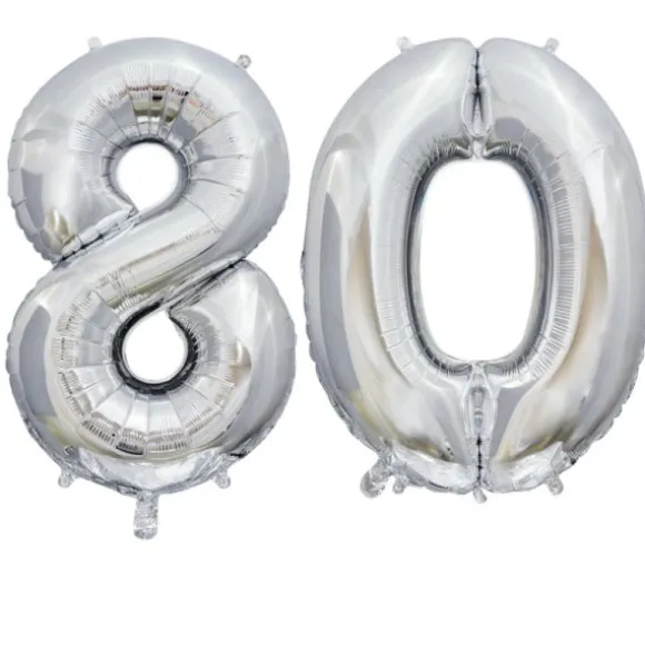 Ballon en aluminium en forme de nombre pour anniversaire - Rose Gold - 86 cm - Âge au choix