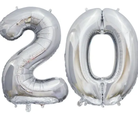 Ballon en aluminium en forme de nombre pour anniversaire - Rose Gold - 86 cm - Âge au choix