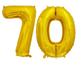 Ballon en aluminium en forme de nombre pour anniversaire - Rose Gold - 86 cm - Âge au choix